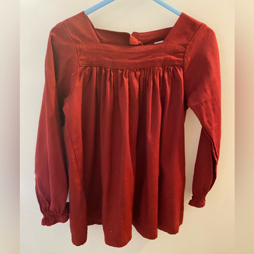 Ruffle Butts Red Kids Blouse
